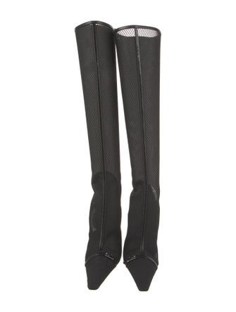 Saint Laurent Animal Print Sock Boots