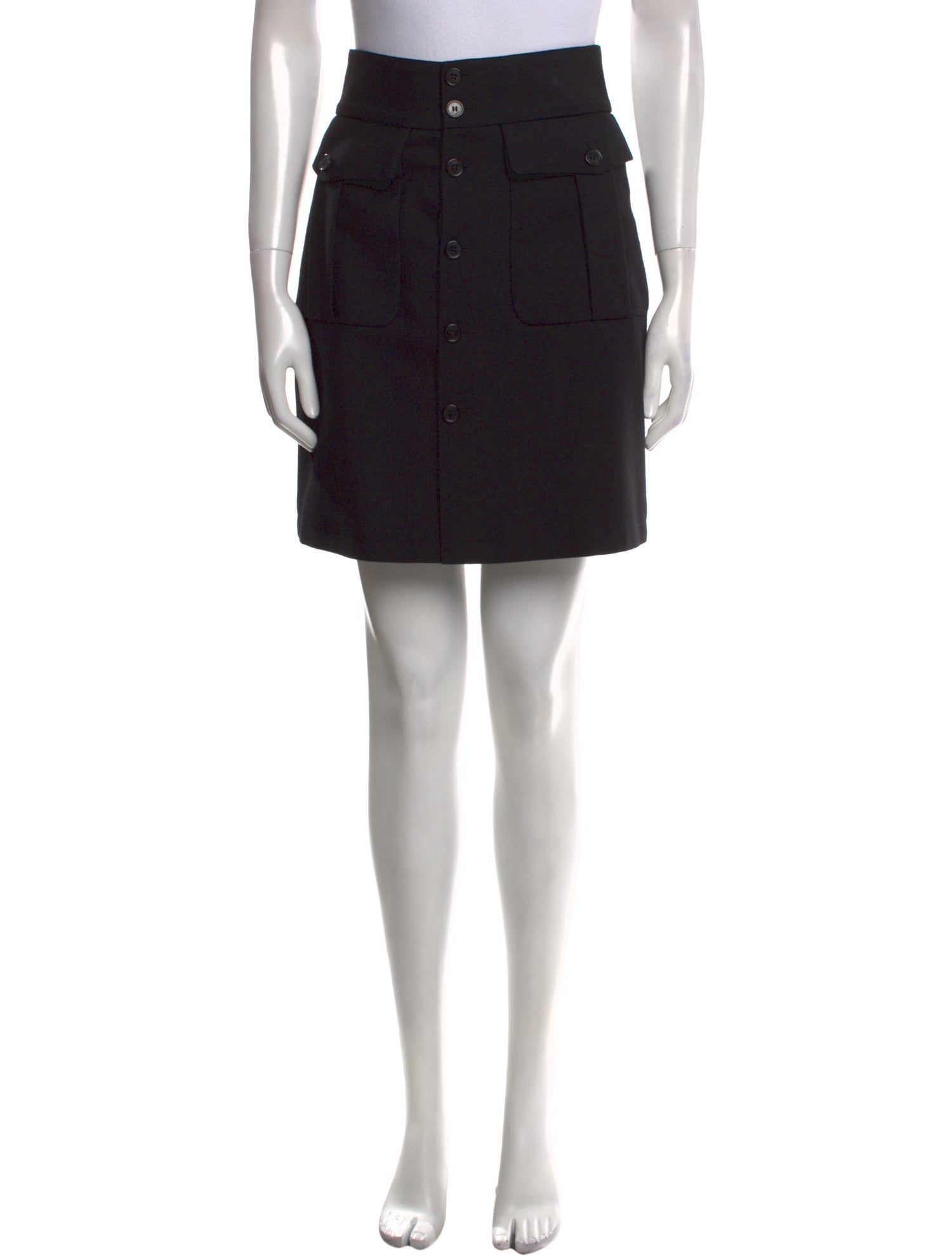 Saint Laurent Wool Mini Skirt