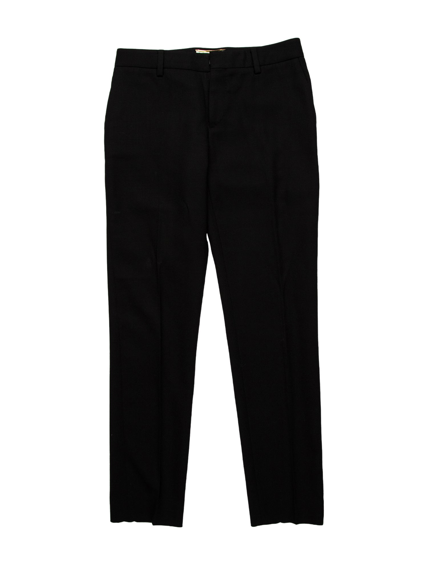 Saint Laurent Wool Straight Leg Pants