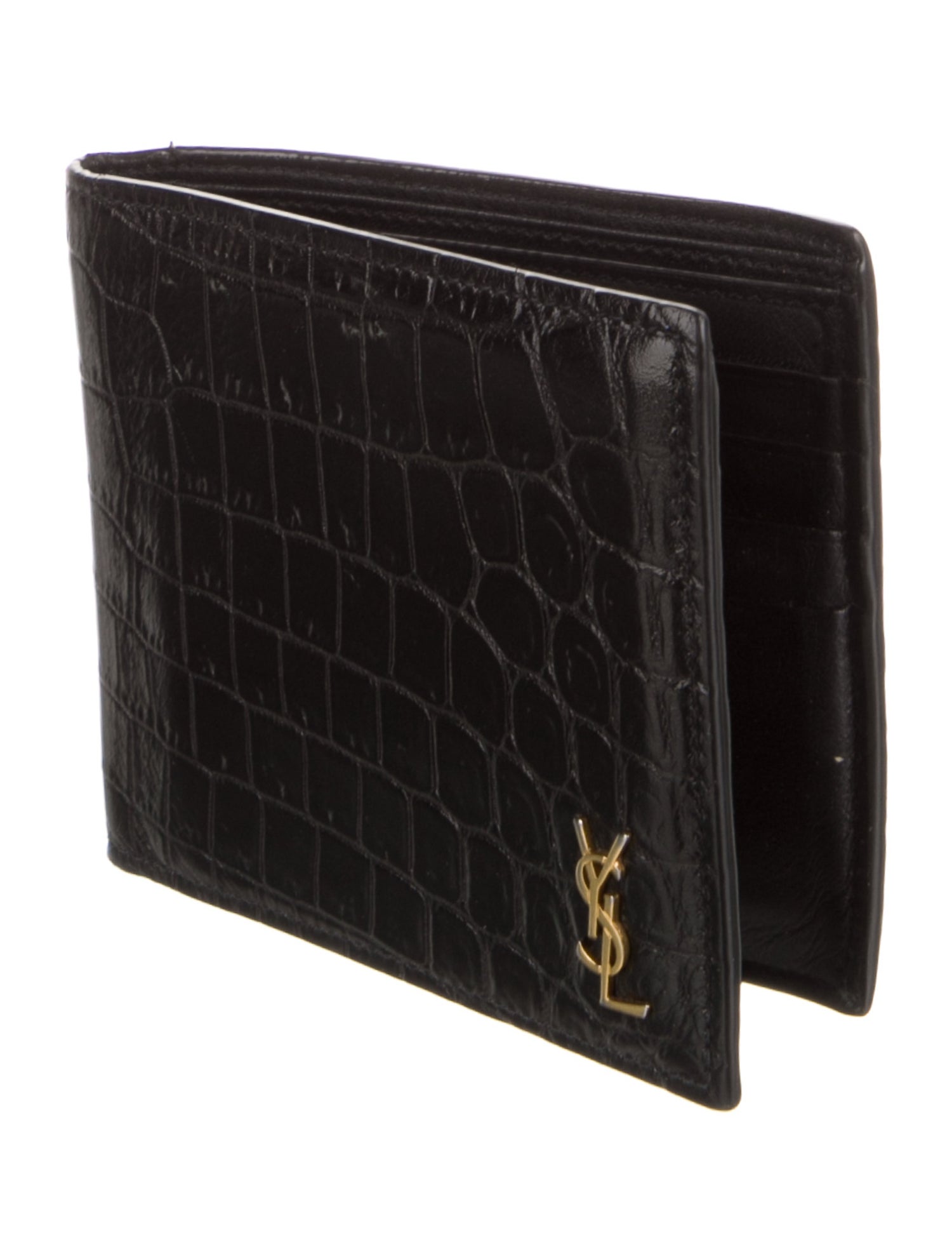 Saint Laurent 2023 Signature Logo Bifold Wallet