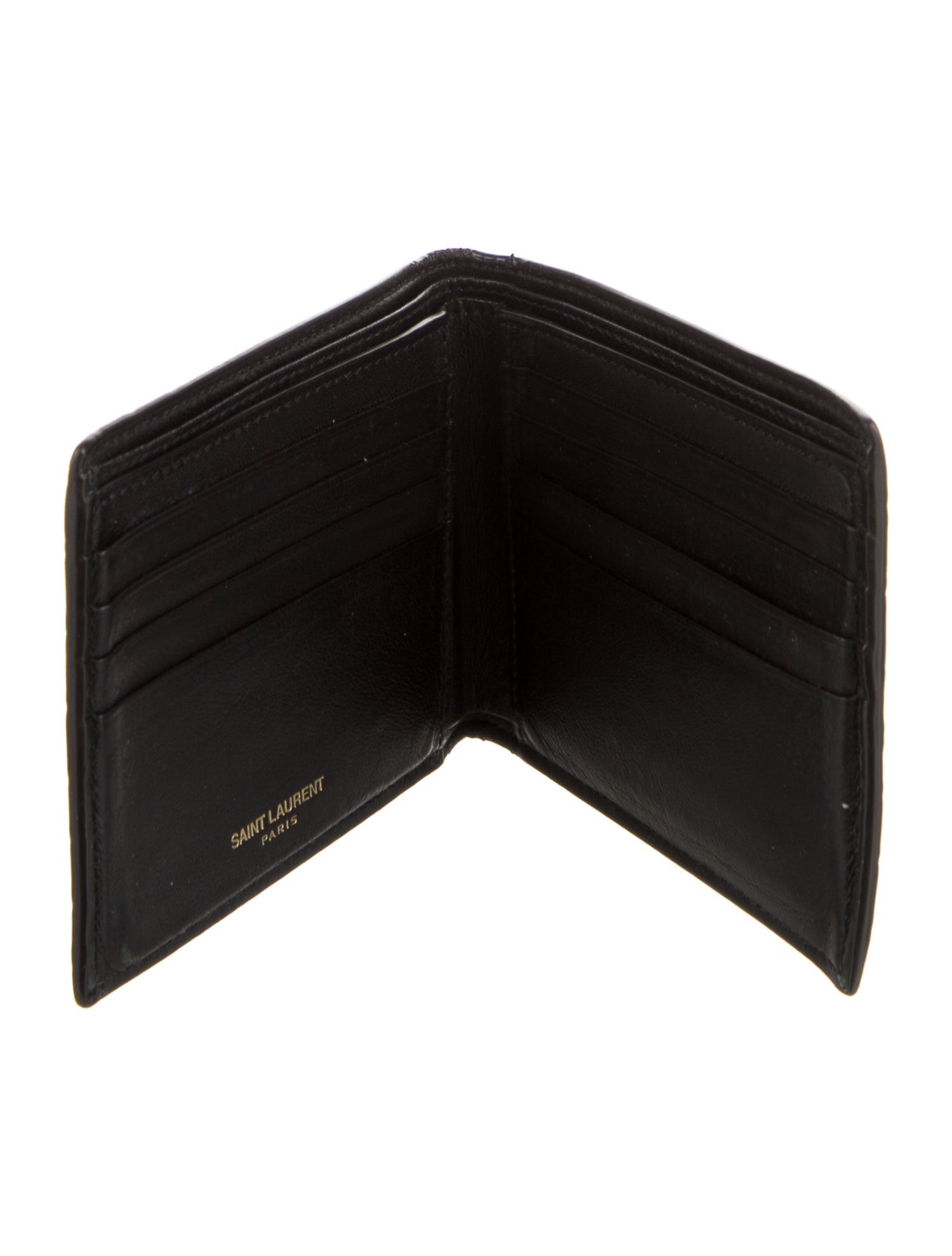 Saint Laurent 2023 Signature Logo Bifold Wallet