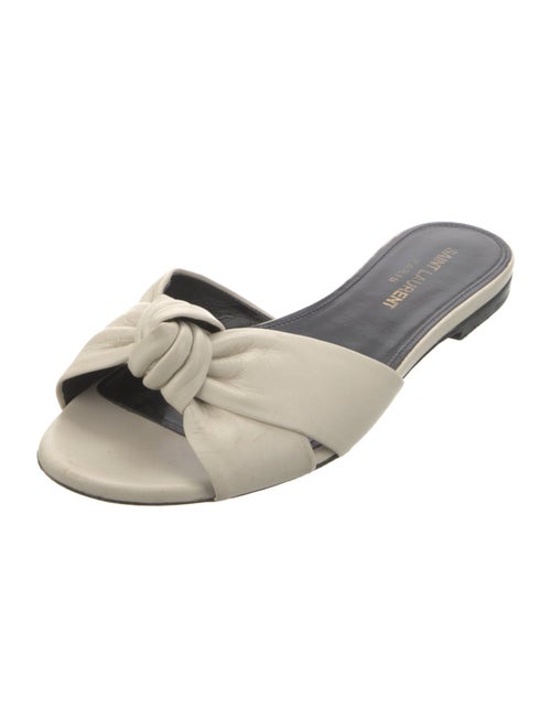 Saint Laurent Leather Slides