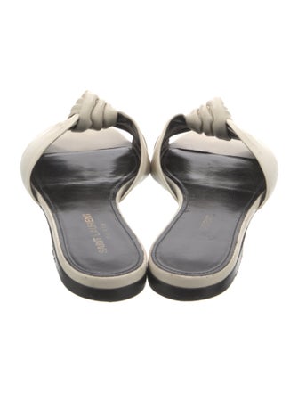 Saint Laurent Leather Slides