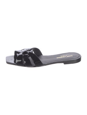 Saint Laurent Patent Leather Slides