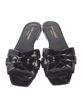 Saint Laurent Patent Leather Slides