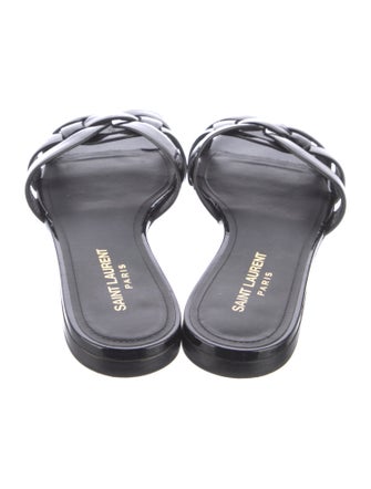 Saint Laurent Patent Leather Slides