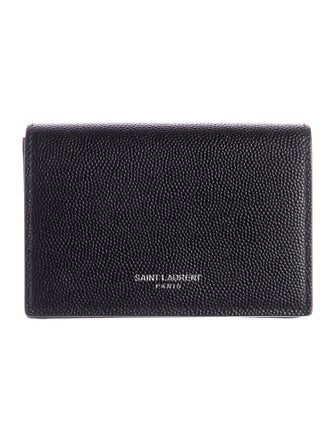 Saint Laurent Leather Card Holder