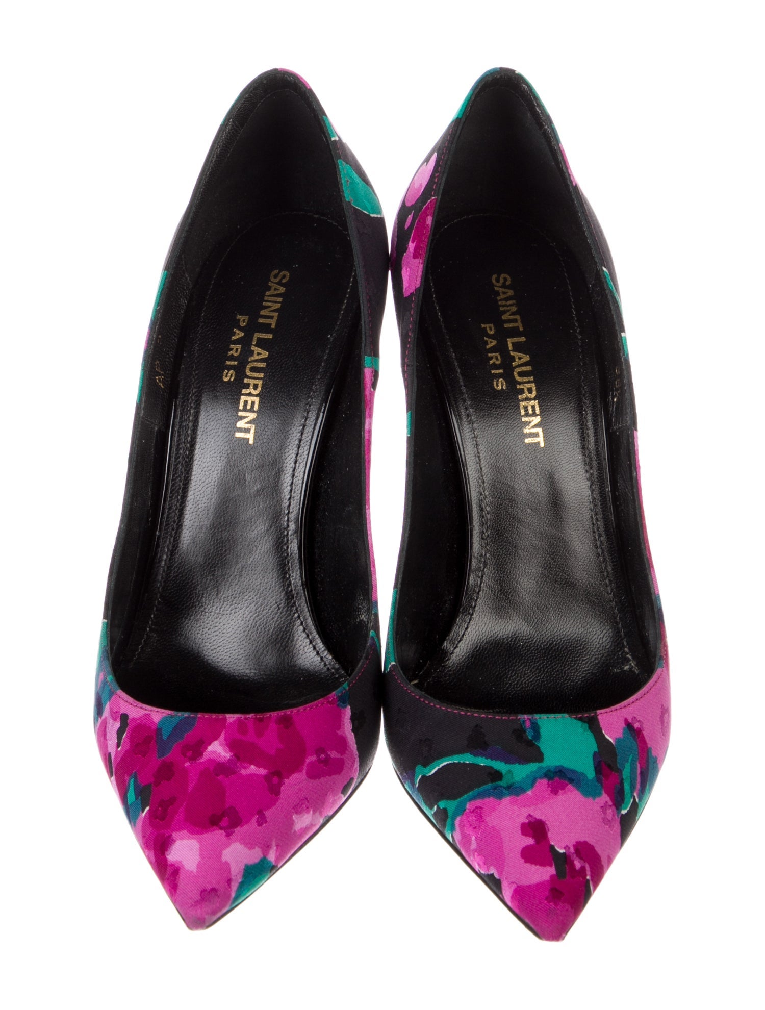 Saint Laurent Floral Print Pumps