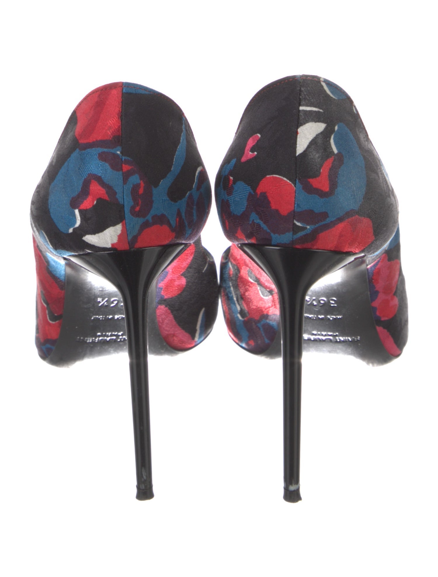 Saint Laurent Floral Print Pumps
