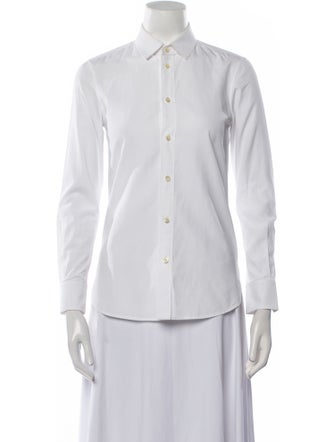 Saint Laurent 2014 Long Sleeve Button-Up Top