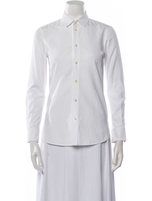Saint Laurent 2014 Long Sleeve Button-Up Top