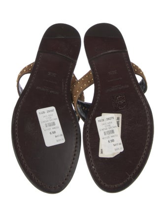 Saint Laurent Gia Land Suede Slides