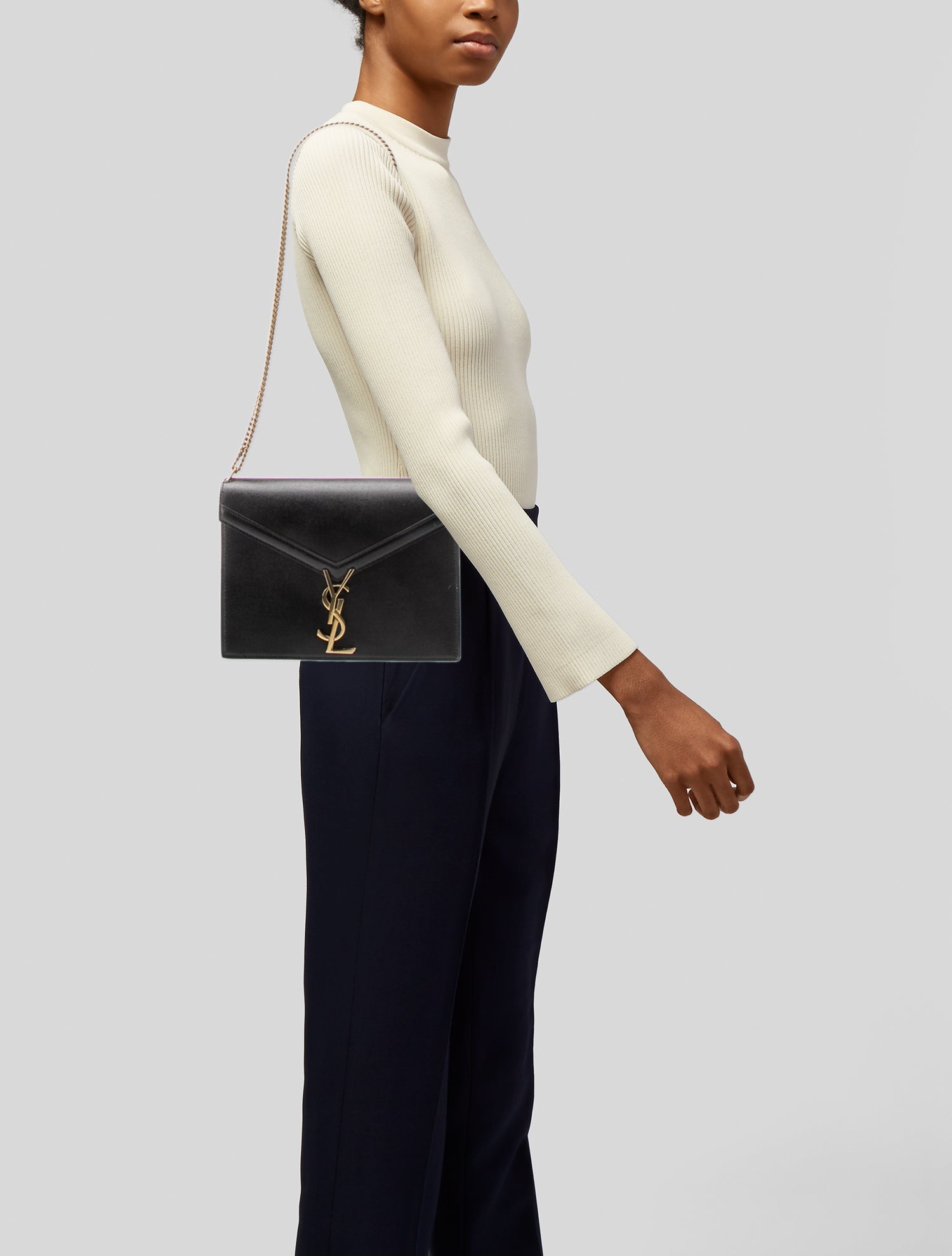 Saint Laurent Leather Cassandre