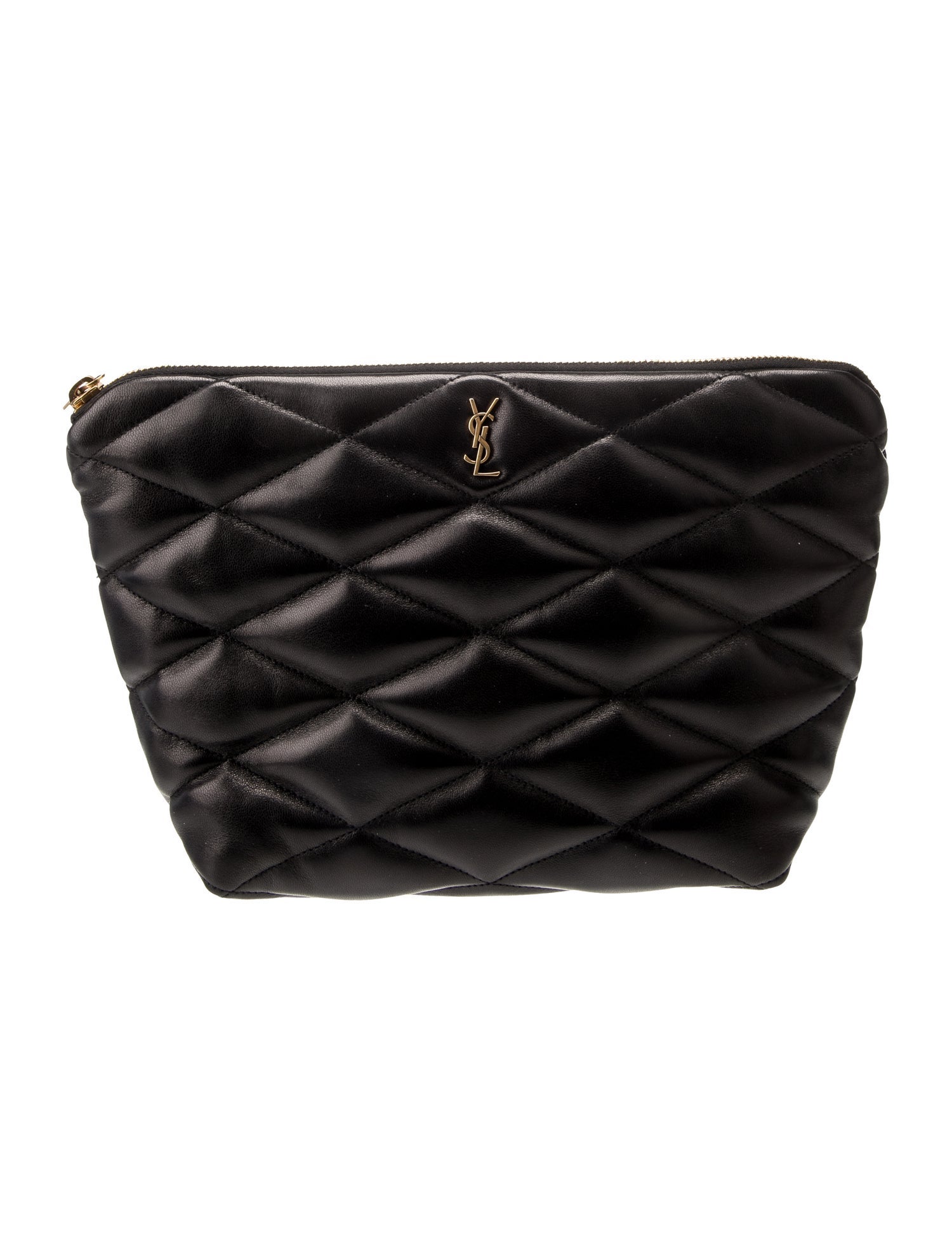 Saint Laurent Quilted Monogram Carré-Quilt Matelassé Sade Pouch Medium 2022