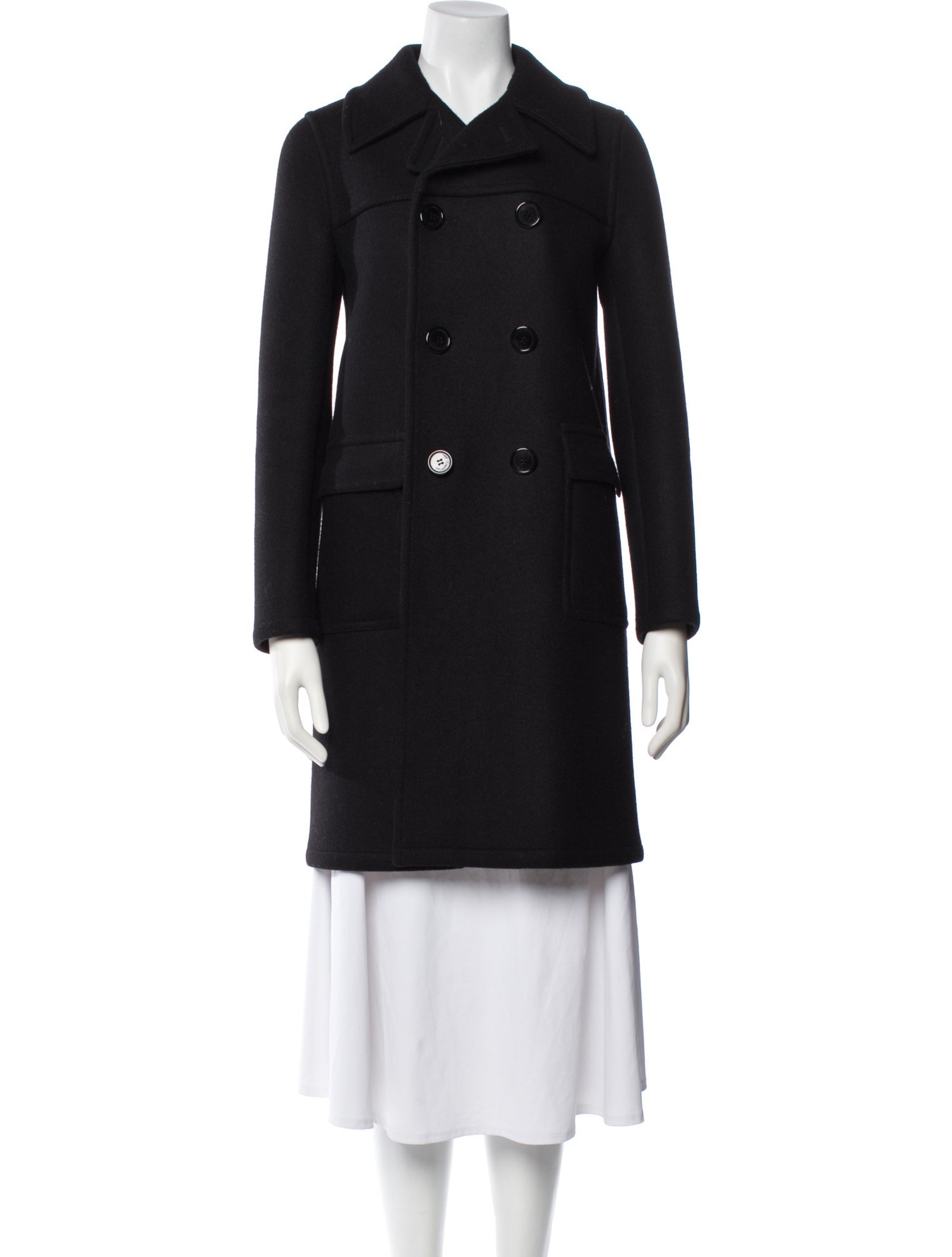 Saint Laurent Wool Peacoat