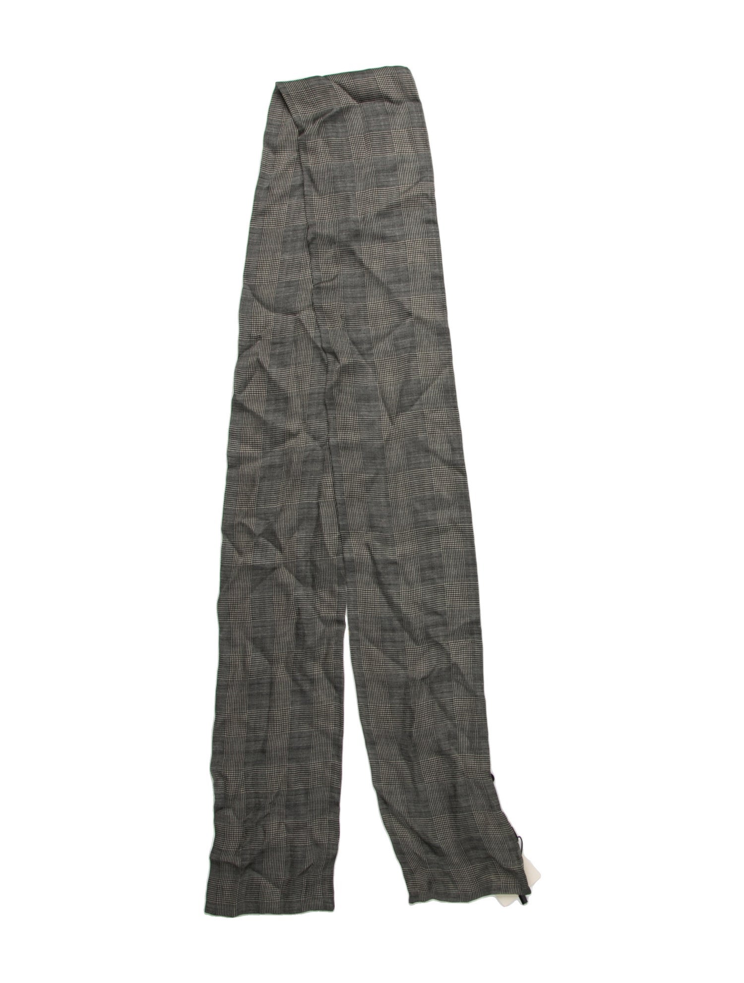 Saint Laurent Silk Plaid Print Scarf