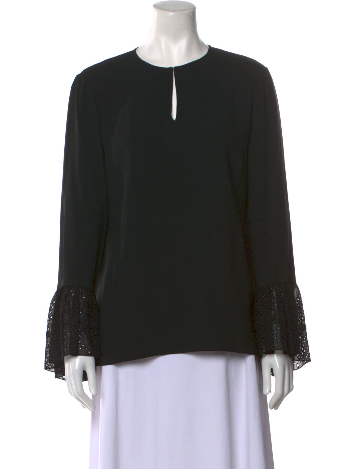 Saint Laurent Silk Crew Neck Blouse w/ Tags