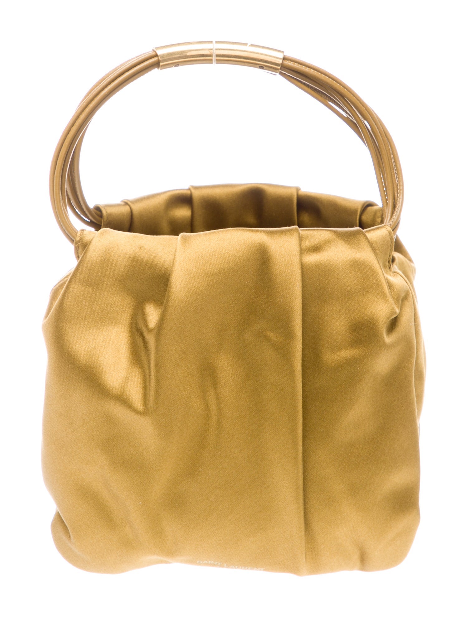 Saint Laurent Satin Bucket Bag 2024