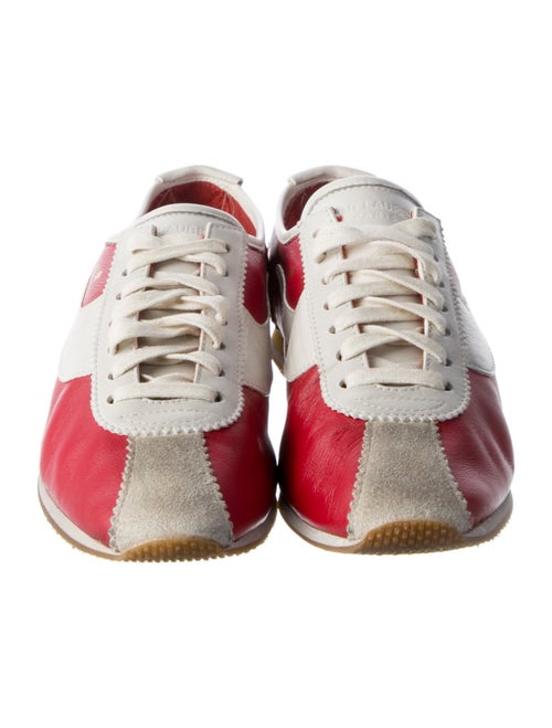 Saint Laurent Leather Colorblock Pattern Athletic Sneakers