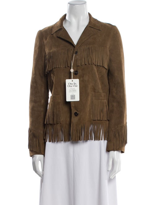 Saint Laurent Suede Utility Jacket