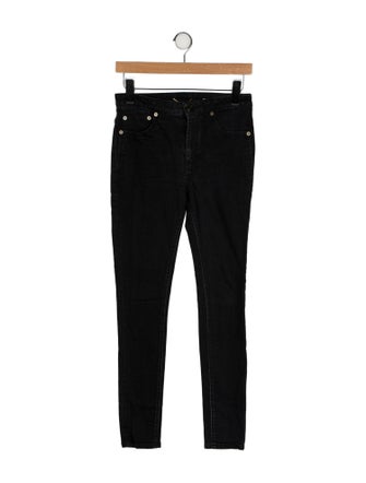 Saint Laurent Mid-Rise Skinny Leg Jeans