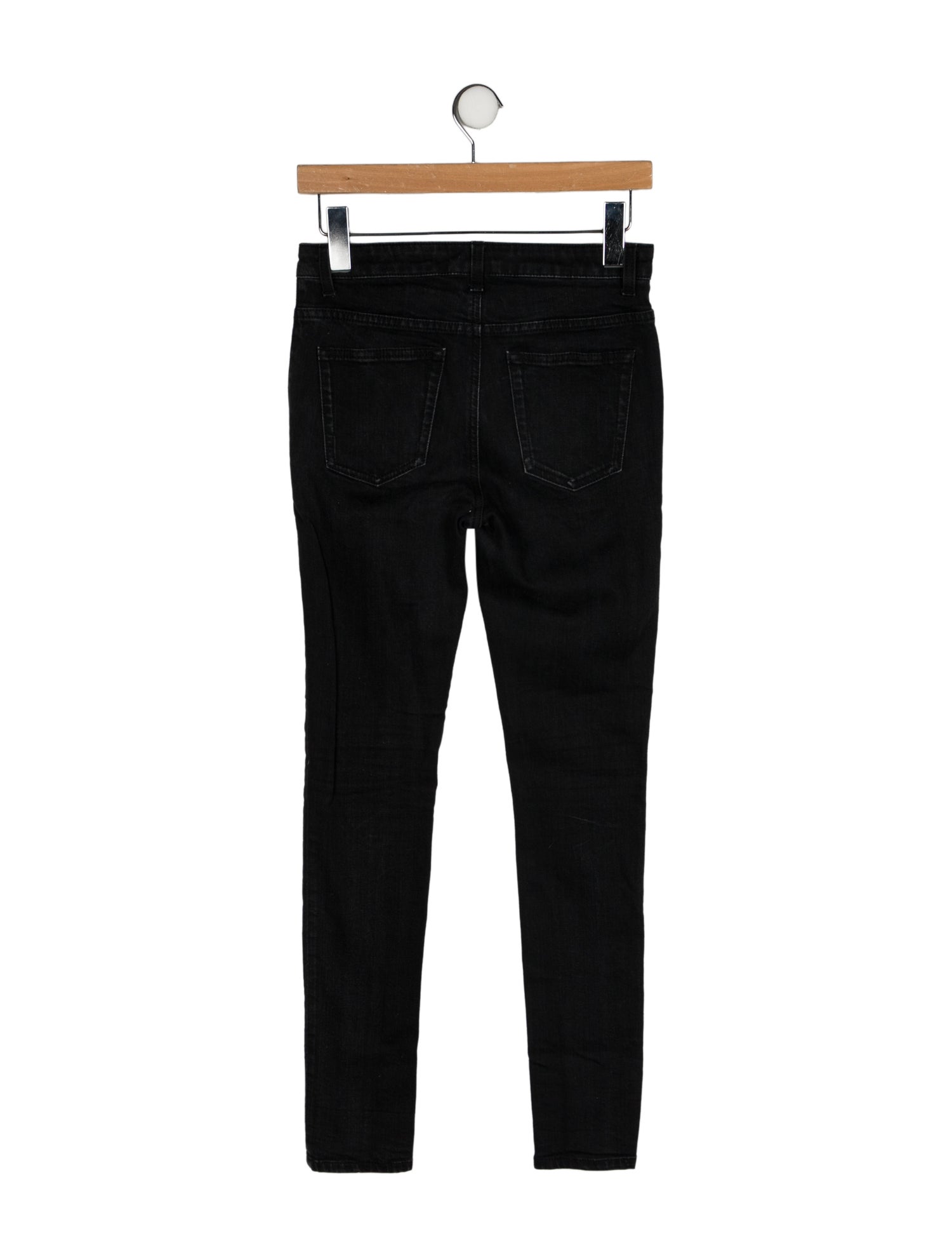 Saint Laurent Mid-Rise Skinny Leg Jeans
