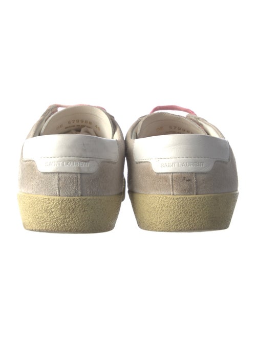 Saint Laurent Suede Graphic Print Sneakers