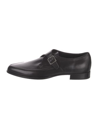 Saint Laurent Leather Monk Straps