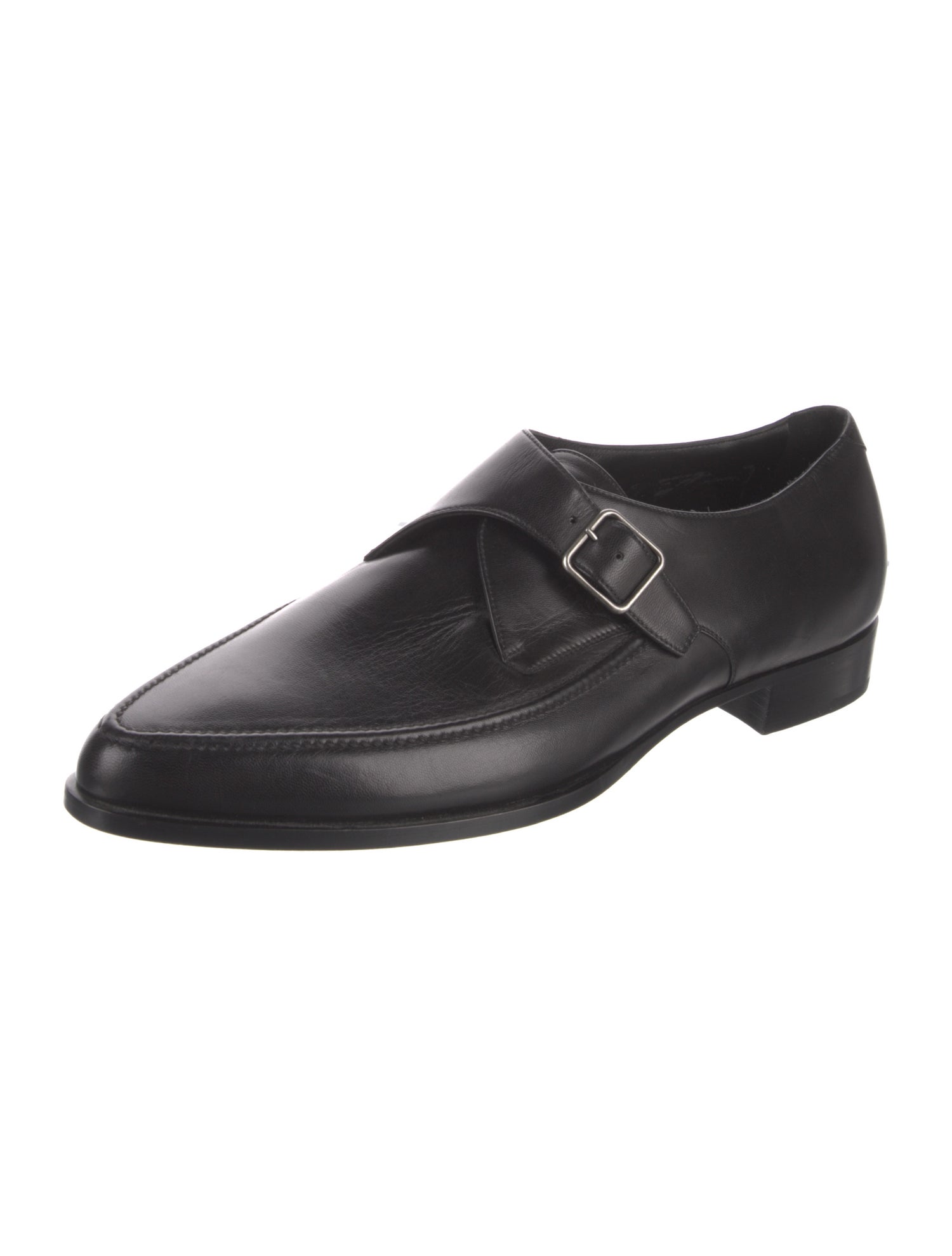Saint Laurent Leather Monk Straps