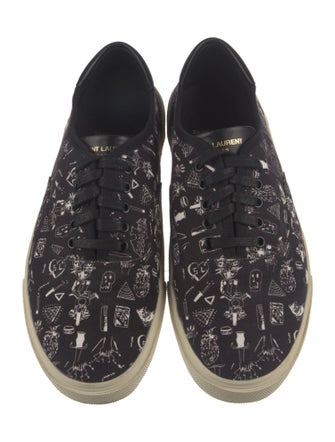 Saint Laurent Canvas Printed Sneakers