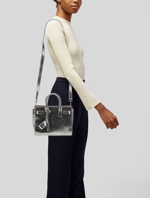 Saint Laurent Leather Sac De Jour Nano