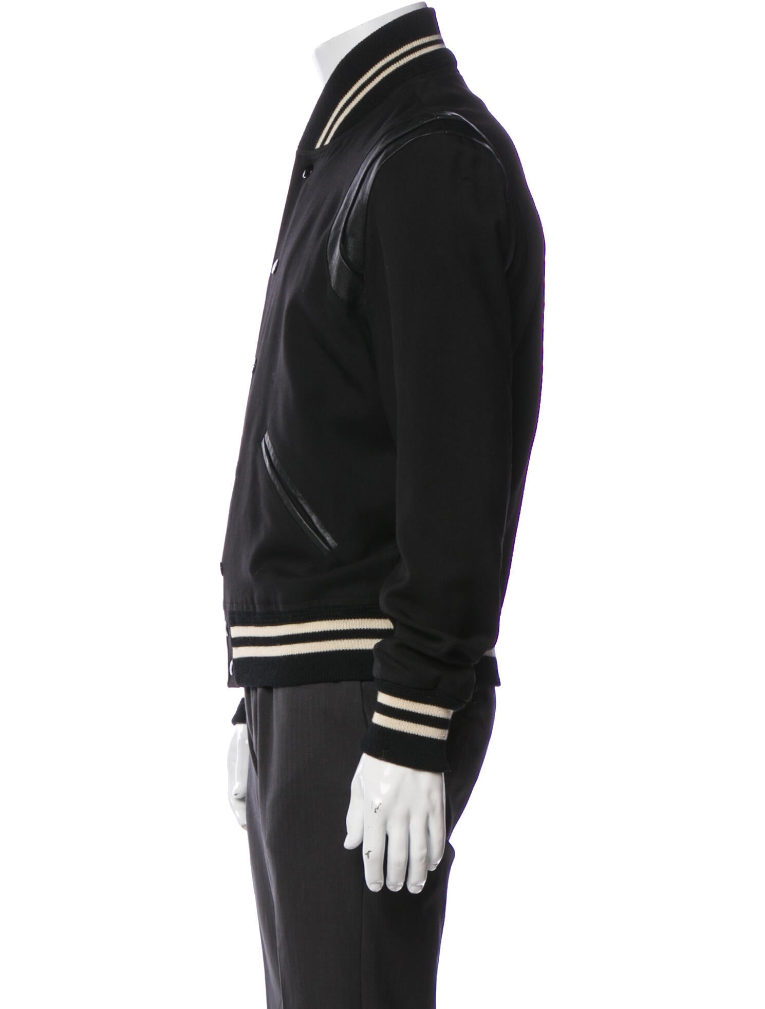 Saint Laurent 2015 Virgin Wool Varsity Jacket