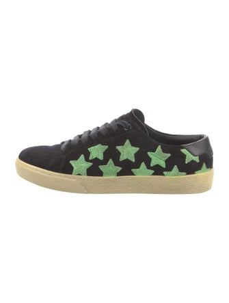 Saint Laurent Suede Printed Sneakers