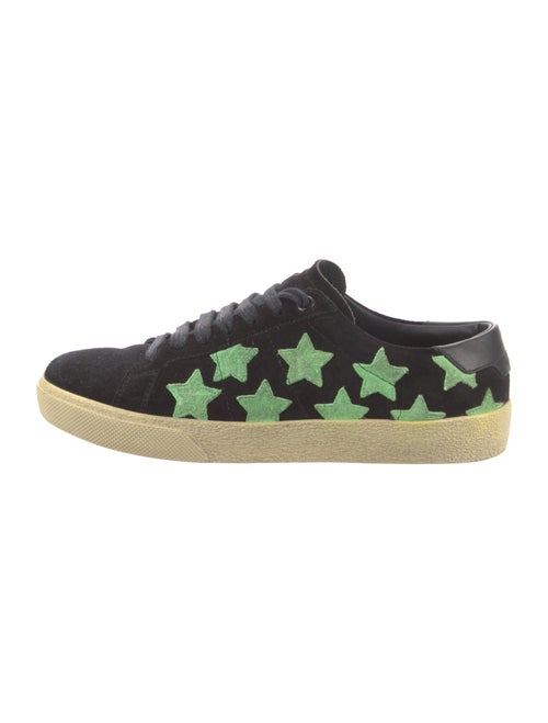 Saint Laurent Suede Printed Sneakers