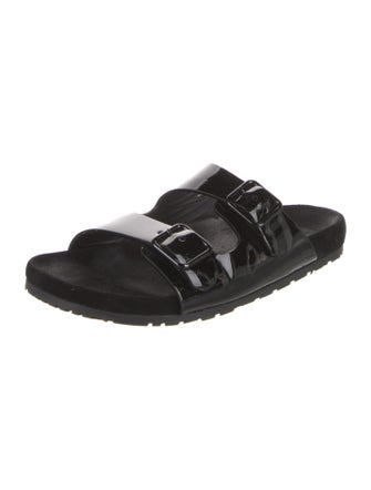 Saint Laurent Patent Leather Slides