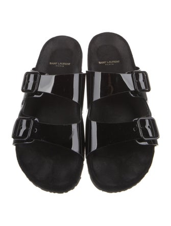 Saint Laurent Patent Leather Slides