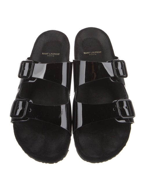 Saint Laurent Patent Leather Slides