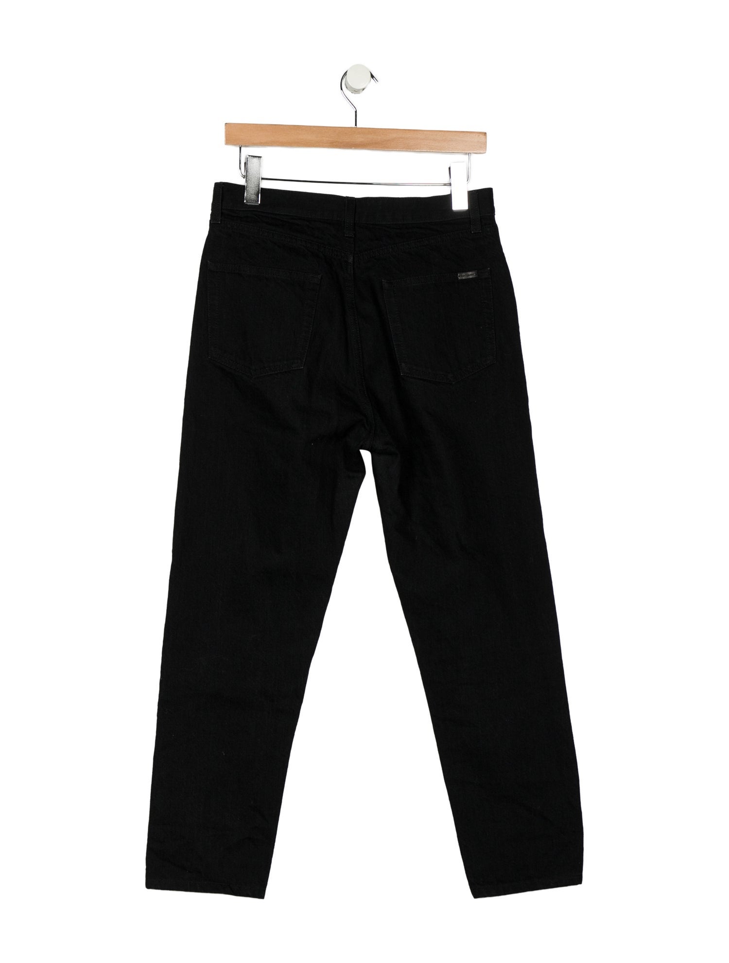 Saint Laurent High-Rise Straight Leg Jeans