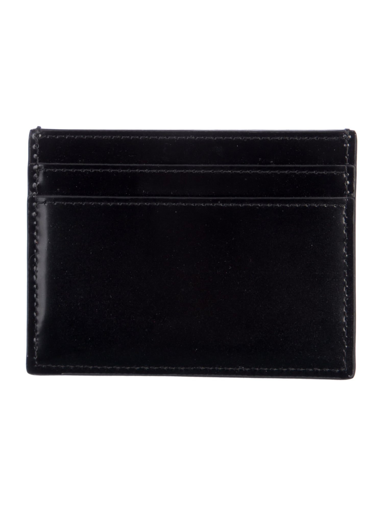 Saint Laurent Leather Graphic Print Card Holder
