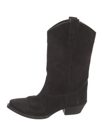 Saint Laurent Suede Western Boots