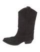 Saint Laurent Suede Western Boots
