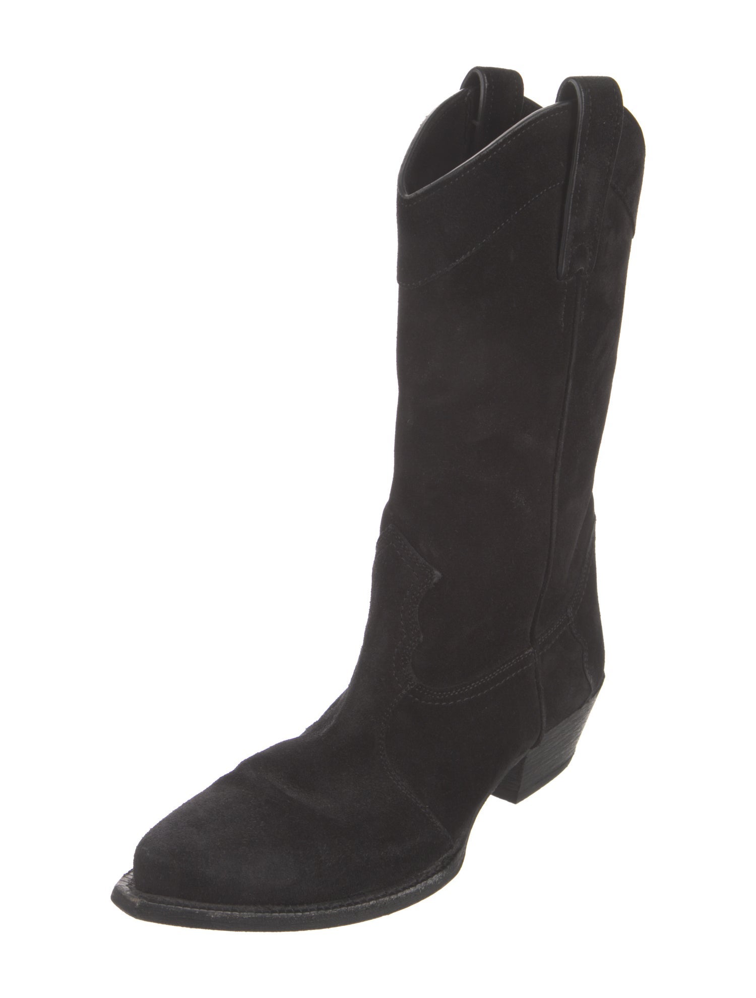 Saint Laurent Suede Western Boots