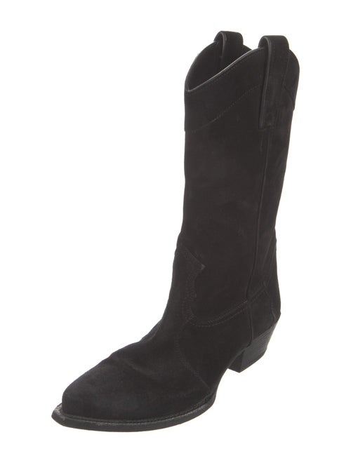 Saint Laurent Suede Western Boots