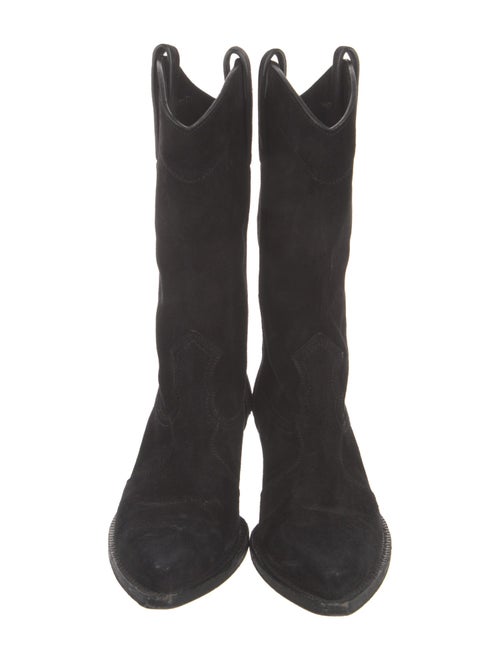 Saint Laurent Suede Western Boots