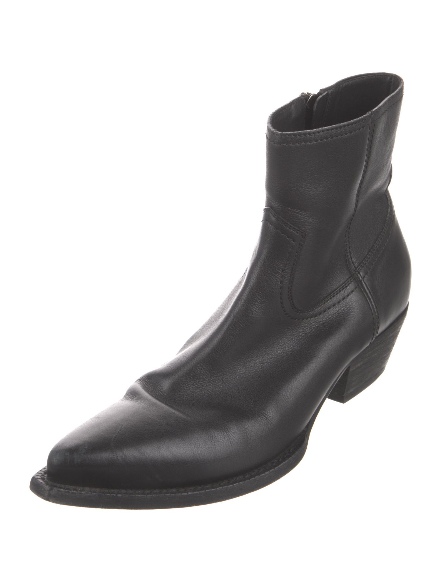 Saint Laurent Leather Western Boots