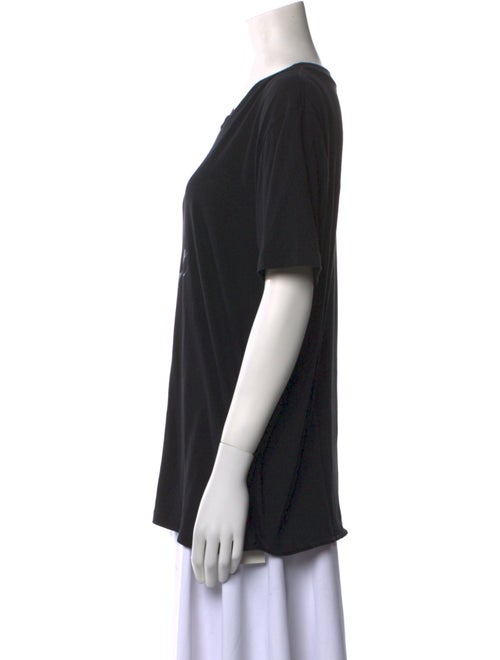 Saint Laurent Graphic Print Crew Neck T-Shirt