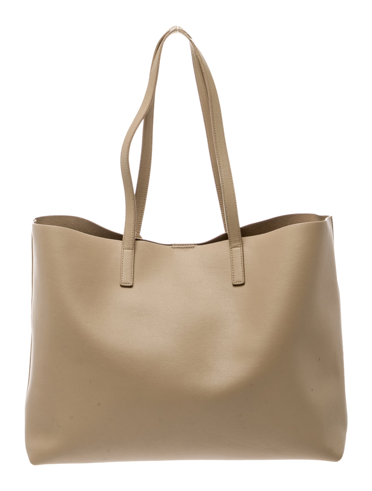 Saint Laurent Leather East/West Shopping Tote