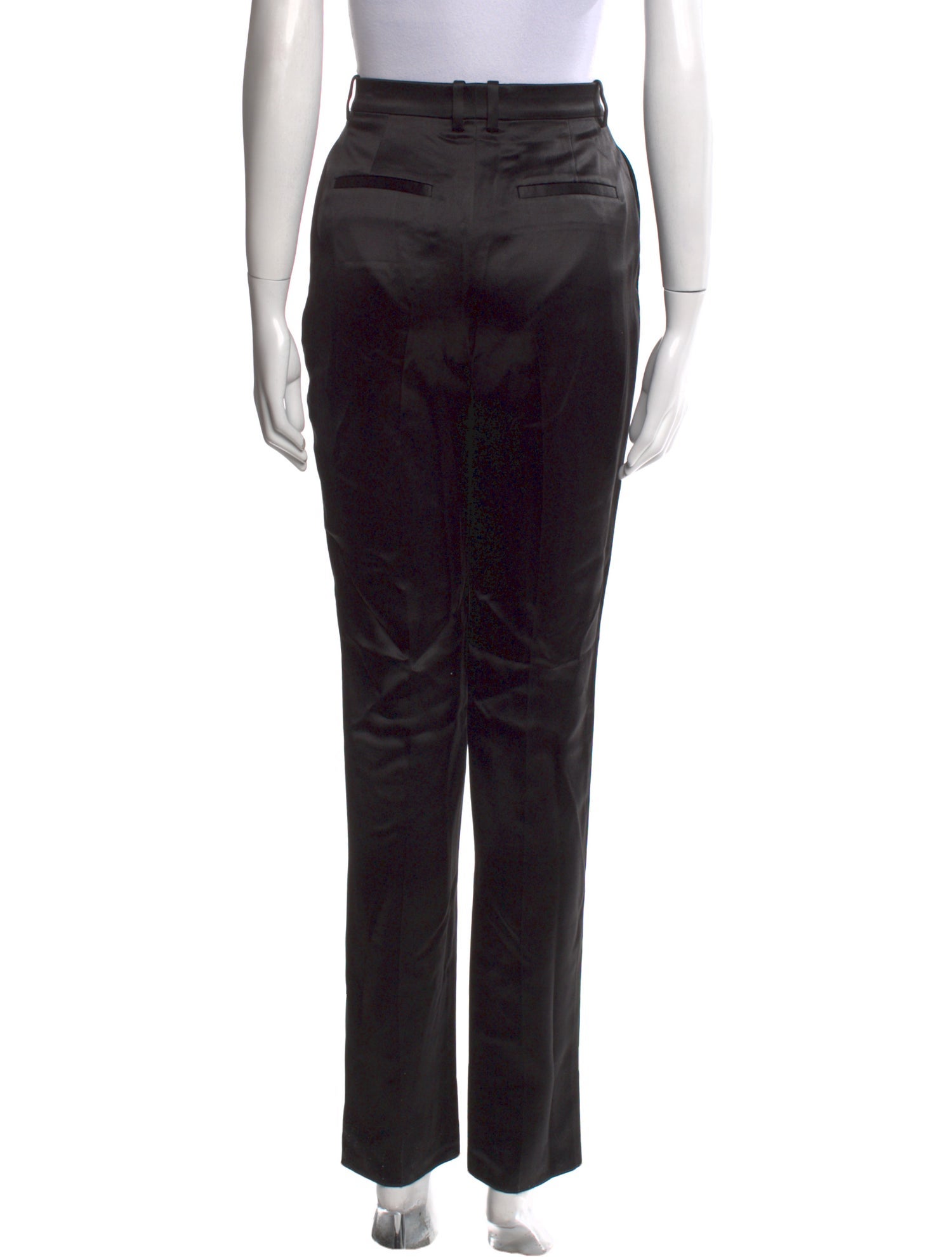 Saint Laurent Silk Straight Leg Pants