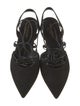 Saint Laurent Suede Slingback Flats