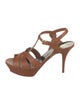 Saint Laurent Leather T-Strap Sandals